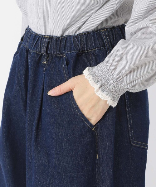 studio CLIP（スタディオクリップ）の「ソフトバレルデニムパンツ[プチ・プラスサイズあり]（デニムパンツ・レディース・モカ/インディゴブルー/ライトブルー/グレー・MEDIUM/LARGE/ﾌﾘｰ(L)/PF）」の21枚目の写真