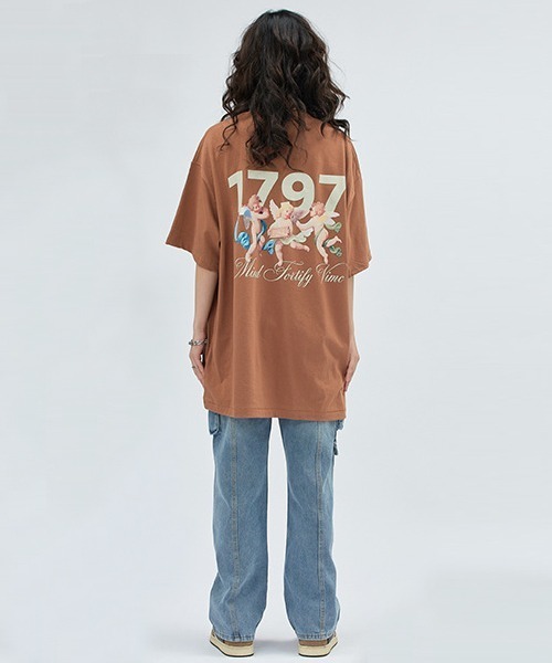 Ressaca(レサーカ)の「オーバーサイズ エンジェルロゴバックプリントTシャツ(Tシャツ/カットソー・メンズ・ブラック/ブラウン/ベージュ・L/M/XL)」の12枚目の写真