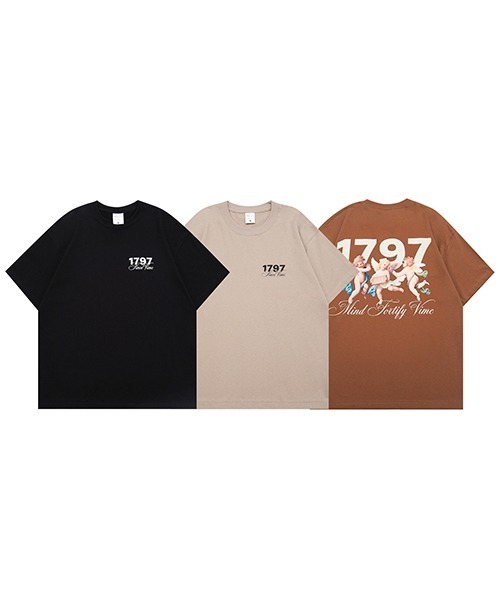 Ressaca(レサーカ)の「オーバーサイズ エンジェルロゴバックプリントTシャツ(Tシャツ/カットソー・メンズ・ブラック/ブラウン/ベージュ・L/M/XL)」の18枚目の写真