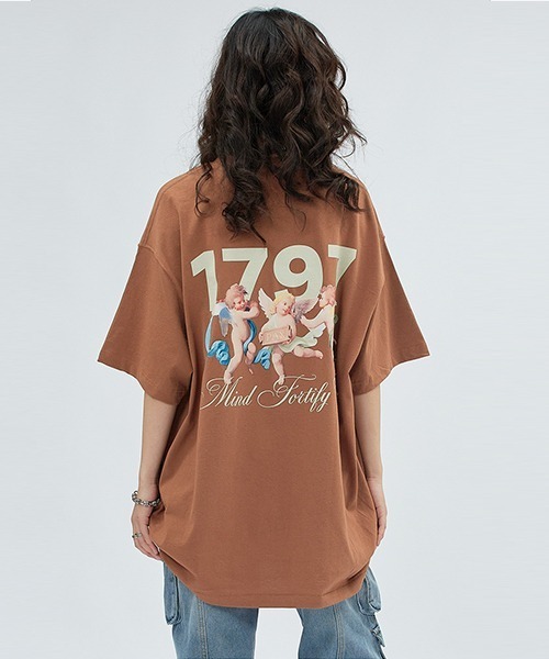 Ressaca(レサーカ)の「オーバーサイズ エンジェルロゴバックプリントTシャツ(Tシャツ/カットソー・メンズ・ブラック/ブラウン/ベージュ・L/M/XL)」の10枚目の写真