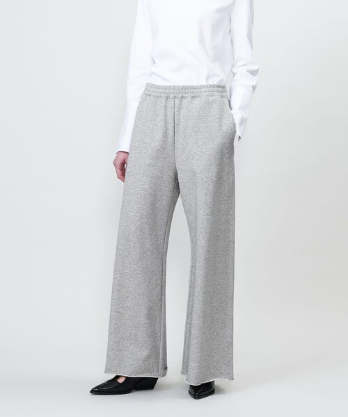 ASTRAET（アストラット）の「＜ASTRAET＞コットン ウラケ ワイド スウェットパンツ（スウェットパンツ・レディース・ブラック/ベージュ/ライトグレー・1/0）」の9枚目の写真