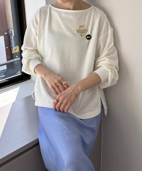 COLLAGE GALLARDAGALANTE ブローチ付きトップス COLLAGE GALLARDAGALANTE（コラージュガリャルダガランテ）の「【OT