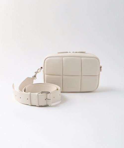 アドカラム　ショルダーバッグ　ホワイト セール】【ADD CULUMN/アドカラム】 PUFF CROSSBODY（ショルダー