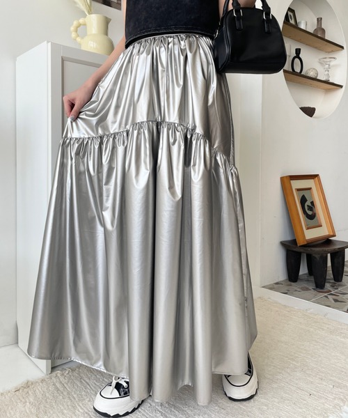 美品！ギャザースカート 佳い