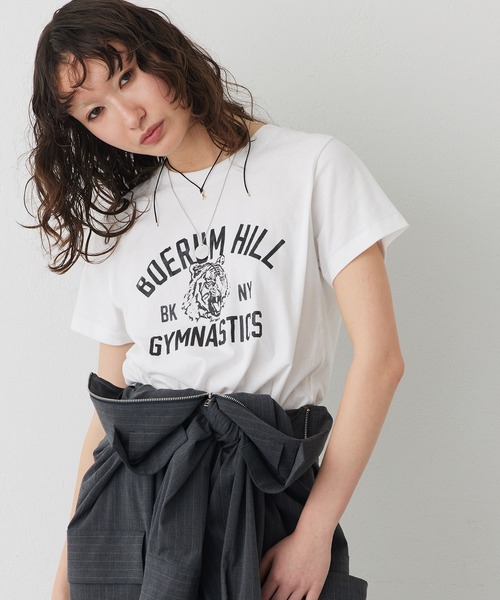 THE PAUSE(ザ ポーズ)の「【THE PAUSE】TIGER Tシャツ(Tシャツ/カットソー・レディース・ネイビー/オフホワイト・FREE)」の1枚目の写真