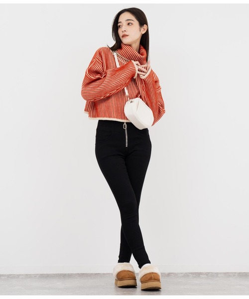 ANAP（アナップ）の「リングジップストレッチスキニーパンツ（その他パンツ・レディース・ブラック・S/M）」の21枚目の写真