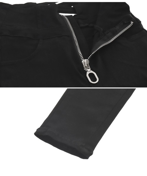 ANAP（アナップ）の「リングジップストレッチスキニーパンツ（その他パンツ・レディース・ブラック・S/M）」の6枚目の写真