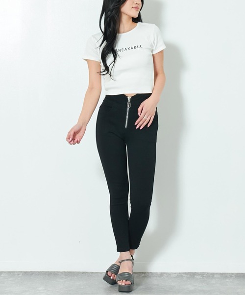 ANAP（アナップ）の「リングジップストレッチスキニーパンツ（その他パンツ・レディース・ブラック・S/M）」の17枚目の写真