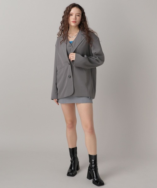FOREVER 21(フォーエバー トゥエンティーワン)の「【2024SS】ショートジレ(ベスト・レディース・グレー/ブラック・SMALL/MEDIUM)」の7枚目の写真