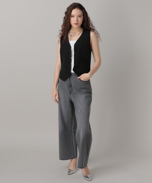 FOREVER 21(フォーエバー トゥエンティーワン)の「【2024SS】ショートジレ(ベスト・レディース・グレー/ブラック・SMALL/MEDIUM)」の9枚目の写真