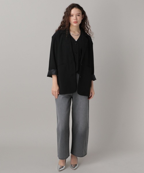 FOREVER 21(フォーエバー トゥエンティーワン)の「【2024SS】ショートジレ(ベスト・レディース・グレー/ブラック・SMALL/MEDIUM)」の13枚目の写真