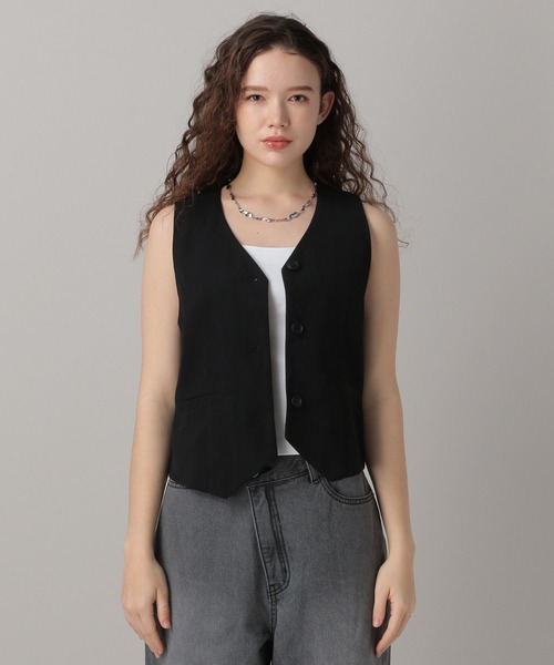 FOREVER 21(フォーエバー トゥエンティーワン)の「【2024SS】ショートジレ(ベスト・レディース・グレー/ブラック・SMALL/MEDIUM)」の15枚目の写真