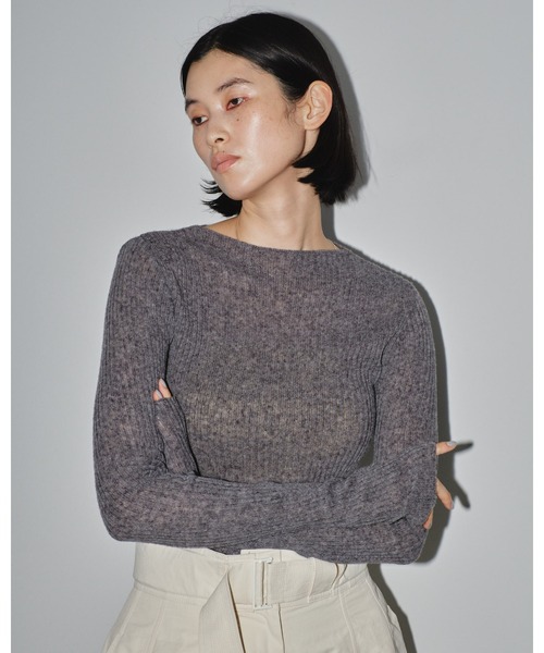 TODAYFUL - todayfulボートネックリブニット TODAYFUL（トゥデイフル）の「ボートネックリブニット（ニット