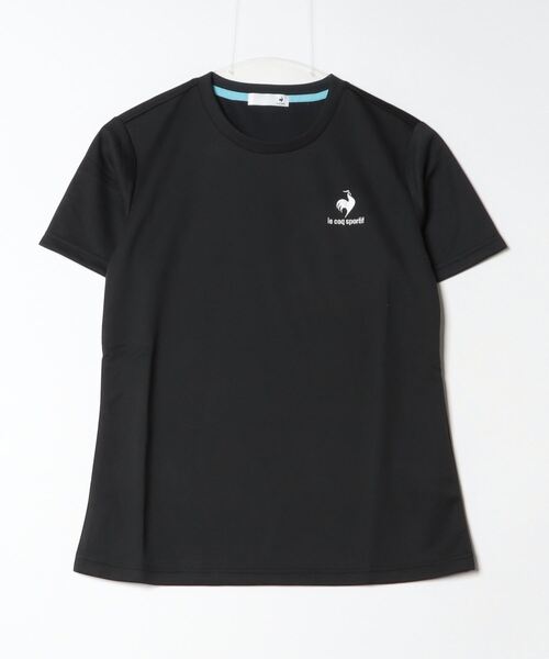 le coq sportif(ルコックスポルティフ)の「ルコックスポルティフ エコペットショートスリーブシャツ(Tシャツ/カットソー・レディース・サーモンピンク/ブラック/ホワイト/ネイビー・S/M/L/XL)」の1枚目の写真