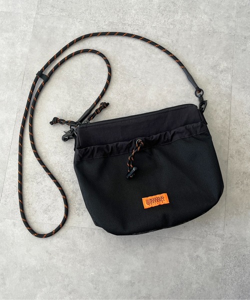 UNIVERSAL OVERALL（ユニバーサルオーバーオール）の「パラコードナイロンメッシュショルダー（ショルダーバッグ・メンズ・ネイビー/オレンジ/ブラック・FREE）」の9枚目の写真