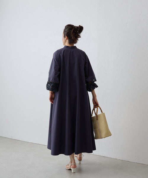 BEARDSLEY（ビアズリー）の「袖レースシャツワンピース（ワンピース