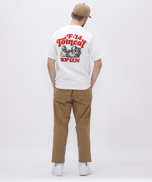 AVIREX（アヴィレックス）の「SAGARA TOM CAT T-SHIRT / サガラ トムキャットＴシャツ / AVIREX / アヴィレックス（Tシャツ/カットソー・メンズ・ネイビー/ブラック/ホワイト/ピンク・MEDIUM/LARGE/X-LARGE/XX-LARGE/L/M/2XL/XL）」の19枚目の写真