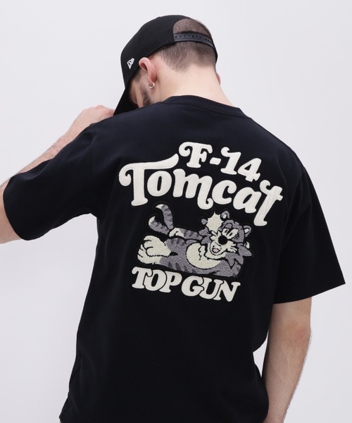AVIREX（アヴィレックス）の「SAGARA TOM CAT T-SHIRT / サガラ トムキャットＴシャツ / AVIREX / アヴィレックス（Tシャツ/カットソー・メンズ・ネイビー/ブラック/ホワイト/ピンク・MEDIUM/LARGE/X-LARGE/XX-LARGE/L/M/2XL/XL）」の8枚目の写真