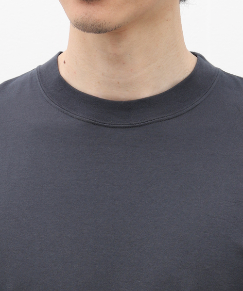 CALMER（カルメール）の「【CALMER / カルメール】別注 ナチュラルダイ ロング Tシャツ（Tシャツ/カットソー・メンズ・チャコールグレー/スカイブルー/ホワイト・MEDIUM/LARGE）」の8枚目の写真