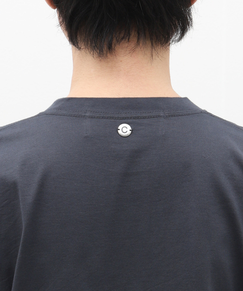 CALMER（カルメール）の「【CALMER / カルメール】別注 ナチュラルダイ ロング Tシャツ（Tシャツ/カットソー・メンズ・チャコールグレー/スカイブルー/ホワイト・MEDIUM/LARGE）」の9枚目の写真