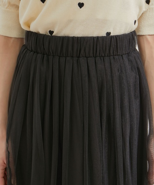 VIS（ビス）の「【2WAY】チュールロングスカート（スカート・レディース・グレー/ブラック・FREE）」の22枚目の写真