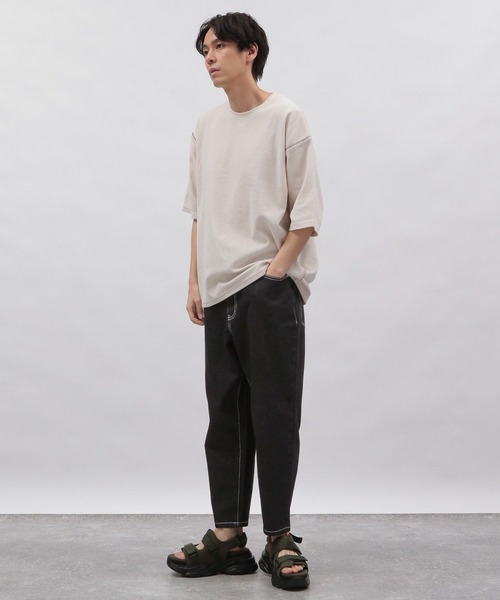 ラコレ　デニムジャケットパンツ　セットアップ セール】カーブシルエットデニム / 982735（デニムパンツ