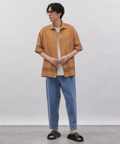 LAKOLE（ラコレ）の「イージーワイドデニムパンツ / 108942（デニムパンツ・メンズ・ブラック/サックスブルー/ネイビー・LARGE/MEDIUM/SMALL）」の6枚目の写真