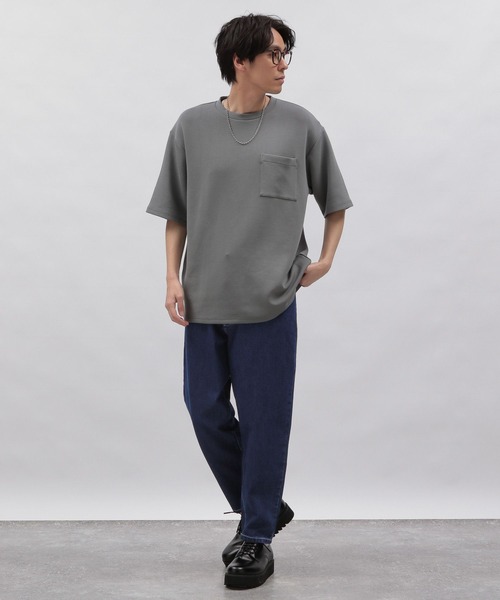 LAKOLE（ラコレ）の「イージーワイドデニムパンツ / 108942（デニムパンツ・メンズ・ブラック/サックスブルー/ネイビー・LARGE/MEDIUM/SMALL）」の8枚目の写真