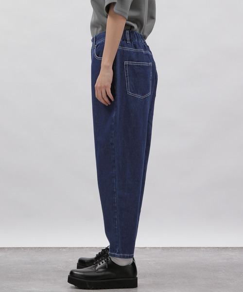 LAKOLE（ラコレ）の「イージーワイドデニムパンツ / 108942（デニムパンツ・メンズ・ブラック/サックスブルー/ネイビー・LARGE/MEDIUM/SMALL）」の11枚目の写真