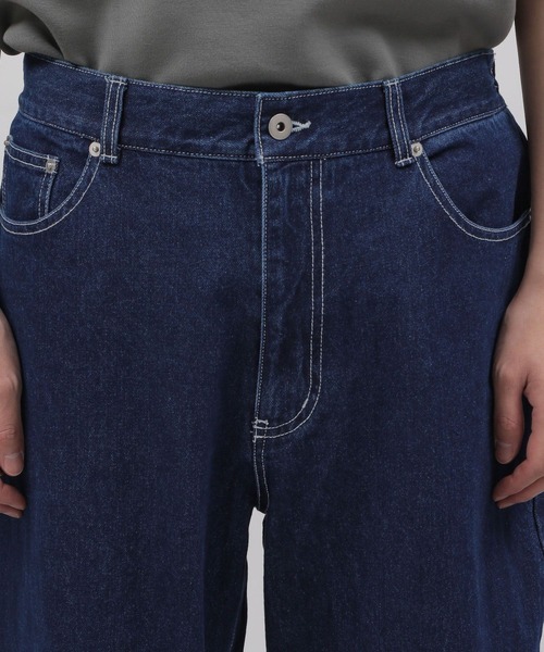 LAKOLE（ラコレ）の「イージーワイドデニムパンツ / 108942（デニムパンツ・メンズ・ブラック/サックスブルー/ネイビー・LARGE/MEDIUM/SMALL）」の13枚目の写真