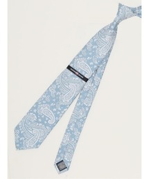 Alexander Julian（アレキサンダージュリアン）の「アレキサンダージュリアン リネン混 ペイズリー柄 ネクタイ 8.0cm幅（ネクタイ）」