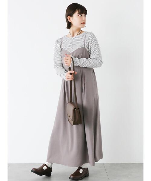 ehka sopo(エヘカソポ)の「コルセットキャミワンピース(ワンピース・レディース・ブラック/カーキ/グレー・F)」の3枚目の写真