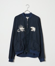 REMI RELIEF/レミレリーフ キュプラ綿ツイルブルゾン(刺繍:龍)