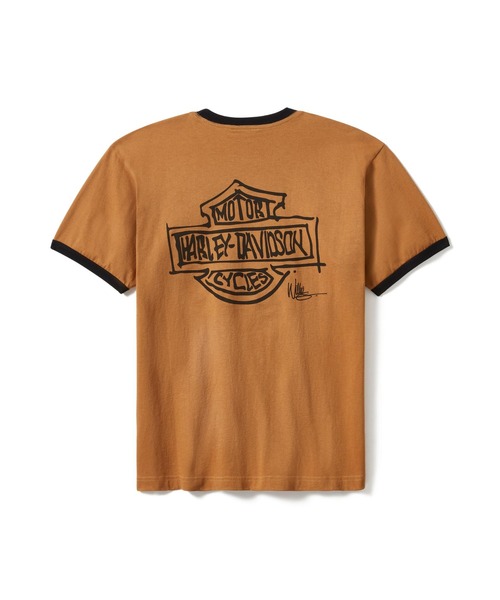 Willie G(TM)スケッチ・バー＆シールド・リンガーTシャツ（T