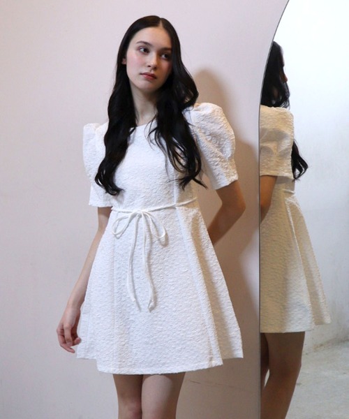 titty&Co. PETIT(ティティアンドコープティ)の「フロントパターンミニワンピース(ワンピース・レディース・ブラック/ピンク/ホワイト・FREE)」の9枚目の写真