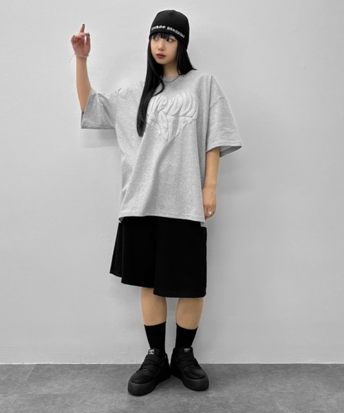 セール】【LVEU.】ハートロゴオーバーTシャツ / トップス