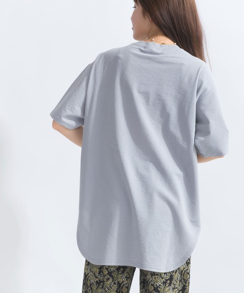 PICCIN（ピッチン）の「スラブ地ビッグTシャツ（Tシャツ/カットソー・レディース・グレー/ブラック/カーキ/オフホワイト・M）」の22枚目の写真