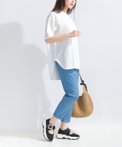 PICCIN（ピッチン）の「スラブ地ビッグTシャツ（Tシャツ/カットソー・レディース・グレー/ブラック/カーキ/オフホワイト・M）」の11枚目の写真