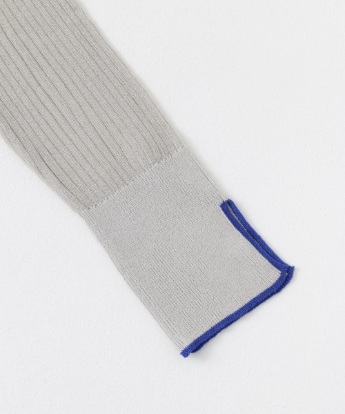 SENSE OF PLACE by URBAN RESEARCH（センスオブプレイスバイアーバンリサーチ）の「シアーカーディガン（カーディガン/ボレロ・レディース・ブラック/オレンジ/ライトグレー・ONE）」の7枚目の写真