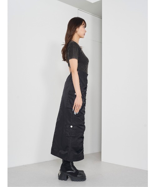 ファンシービーズDDロゴニットトップス ダーリッチ darich ブラック 黒