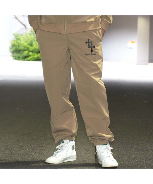 クロノスベージュパンツ Cロゴ付き Cronos クロノス CRONOS イージーパンツ ベージュ サイズ：L