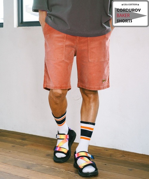 BAYFLOW(ベイフロー)の「U.Sコールベイカーショートパンツ(その他パンツ・メンズ・ベージュ/オレンジ/ブラック/オフホワイト・MEDIUM/LARGE)」の4枚目の写真