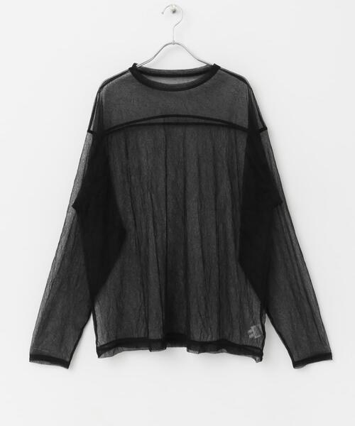 URBAN RESEARCH ROSSO WOMEN(アーバンリサーチ ロッソ)の「provoke シアーフットボールTシャツ(Tシャツ/カットソー・レディース・ホワイト/ライトベージュ/ブラック・FREE)」の18枚目の写真