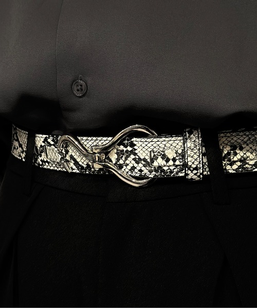 Burner(バーナー)の「【 gii select 】 フックベルト gii-belt-3 Nn(ベルト・メンズ・ゴールド系その他2/シルバー系その他2/ゴールド系その他/シルバー系その他/ブラック系2/イエロー系2/グリーン系1/グレー系2/ダークブラウン系1/ダークブラウン系2/オレンジ系1/オレンジ系2/イエロー系1/ブラック系1/グリーン系2/ブラック系その他/シルバー×ゴールド/シルバー系その他3/シルバー系その他4/レッド/ホワイト×ブラック/カーキオリーブ/ホワイト系/ブラック系3/ゼブラ/ゴールド系その他3/ゴールド系その他4・FREE/105cm)」の1枚目の写真