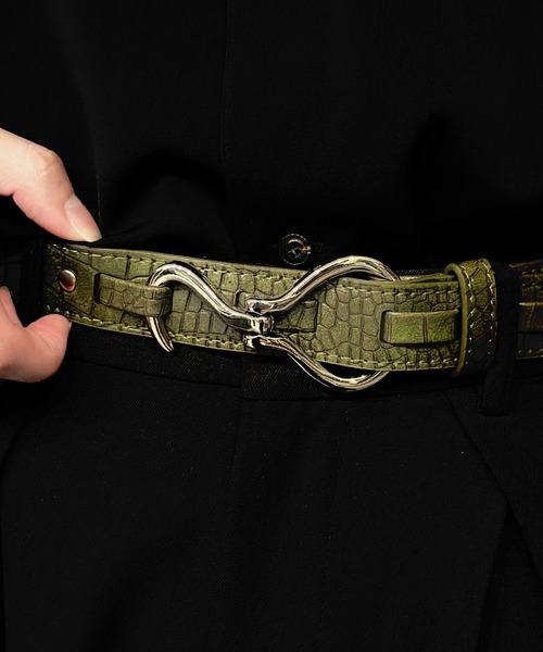 Burner(バーナー)の「【 gii select 】 フックベルト gii-belt-3 Nn(ベルト・メンズ・ゴールド系その他2/シルバー系その他2/ゴールド系その他/シルバー系その他/ブラック系2/イエロー系2/グリーン系1/グレー系2/ダークブラウン系1/ダークブラウン系2/オレンジ系1/オレンジ系2/イエロー系1/ブラック系1/グリーン系2/ブラック系その他/シルバー×ゴールド/シルバー系その他3/シルバー系その他4/レッド/ホワイト×ブラック/カーキオリーブ/ホワイト系/ブラック系3/ゼブラ/ゴールド系その他3/ゴールド系その他4・FREE/105cm)」の10枚目の写真