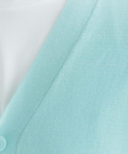 ITEMS URBANRESEARCH（アイテムズ アーバンリサーチ）の「ハイゲージ天竺ニット カーディガン（カーディガン/ボレロ・メンズ・ミント/ブラック・MEDIUM/LARGE）」の13枚目の写真