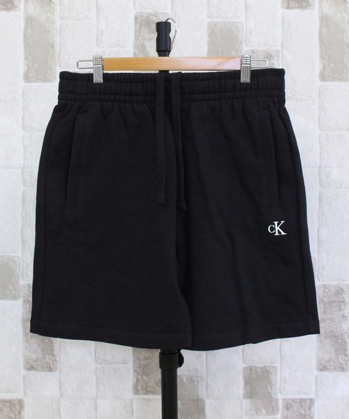 CK アーカーブロゴ フリース スウェット ハーフパンツ ARCHIVE LOGO FLEECE