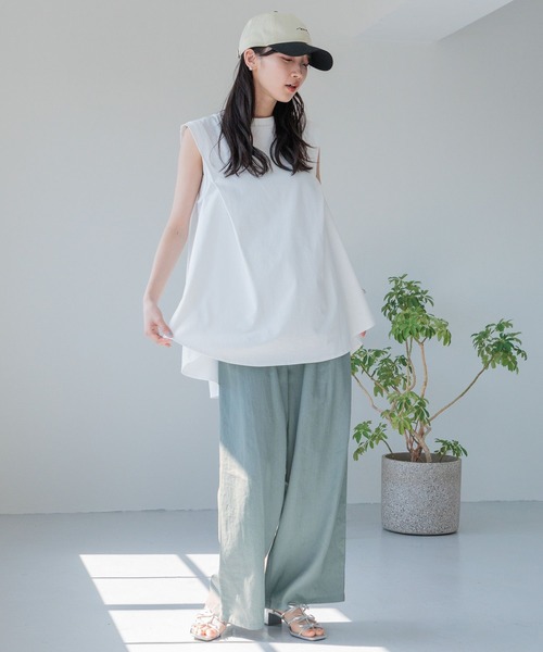 LOWRYS FARM(ローリーズファーム)の「カイテキノウチュニックNS 991857(Tシャツ/カットソー・レディース・オフホワイト/ネイビー/ブラック・FREE)」の5枚目の写真