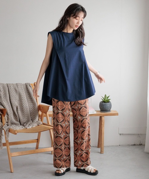 LOWRYS FARM(ローリーズファーム)の「カイテキノウチュニックNS 991857(Tシャツ/カットソー・レディース・オフホワイト/ネイビー/ブラック・FREE)」の22枚目の写真
