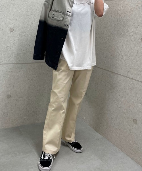 Dickies(ディッキーズ)の「DICKIES ストレッチツイルフレアパンツ(その他パンツ・レディース・ベージュ/ライトベージュ/ブラック・L/M)」の11枚目の写真